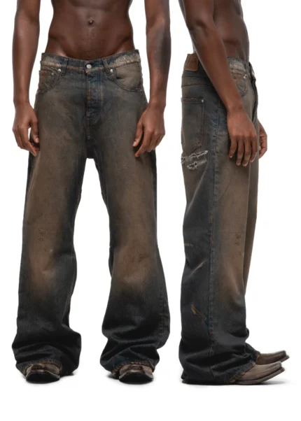 NO FAITH STUDIOS ITALY SMOOTH RUSTED BOOT CUT