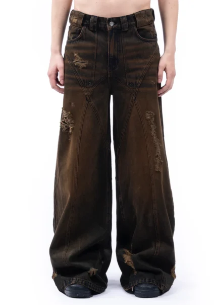NO FAITH STUDIOS RUSTED USED DUNE DENIM